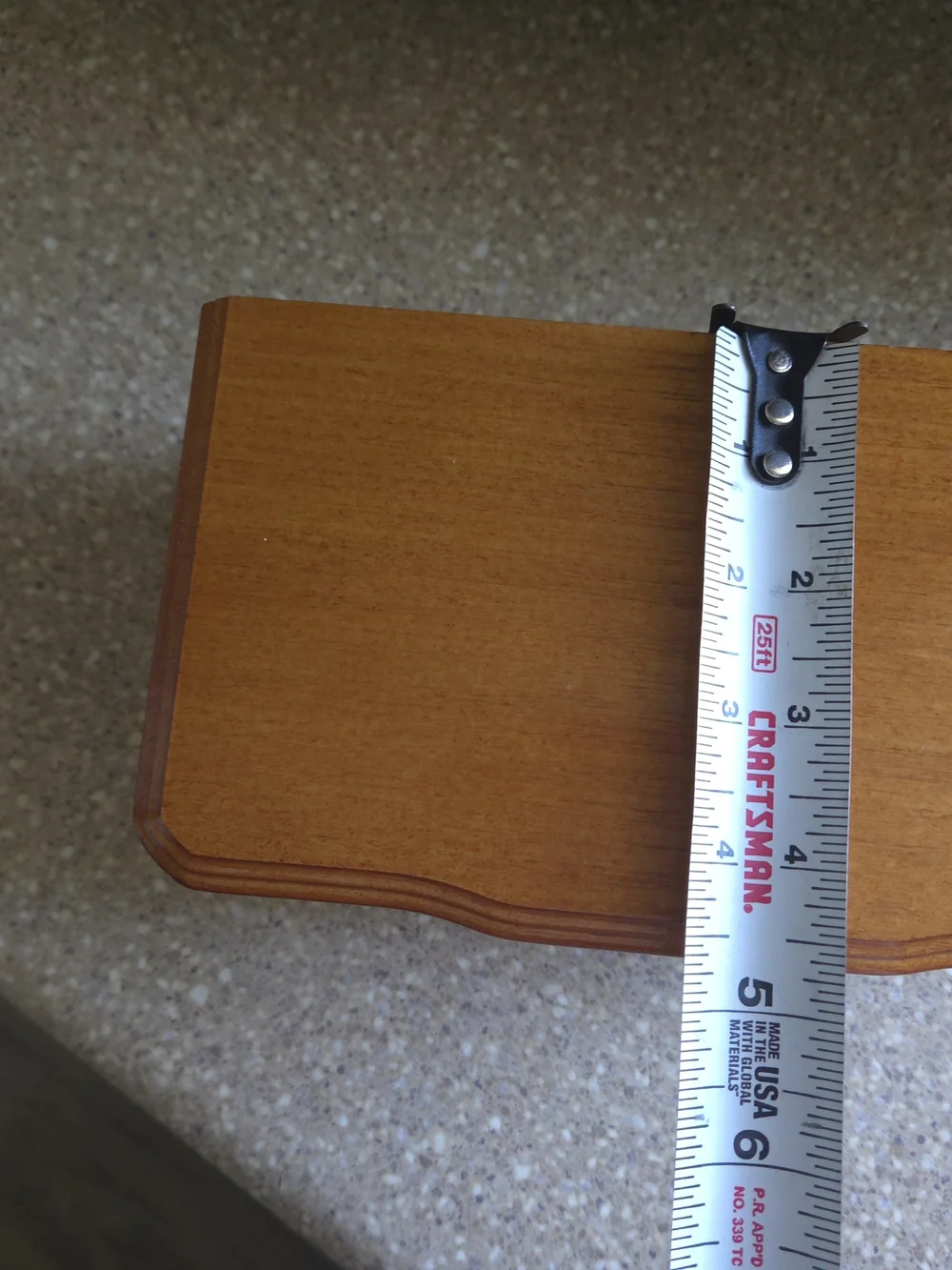 Wood Jewelry Box with Pink Lined Compartments